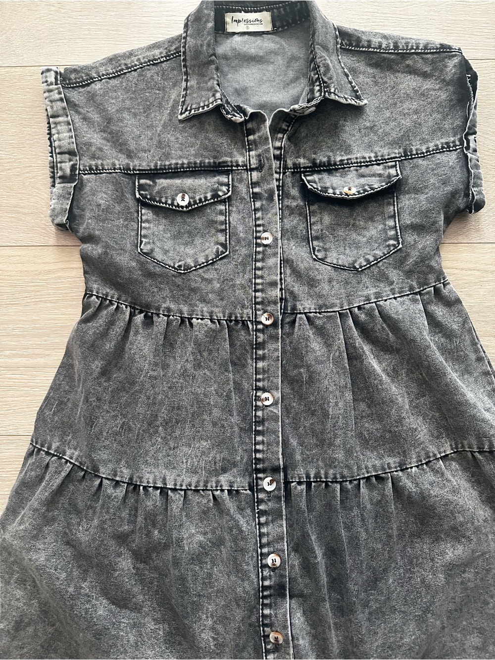 Impressions Washed Black Denim Dreds